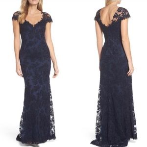 Tadashi Shoji Navy Blue Gown Size 10